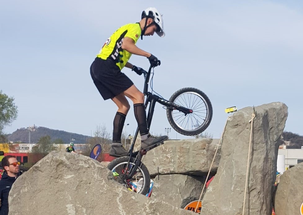 Mikel Azcona, subcampe&oacute;n de la Copa de Espa&ntilde;a 2023 cadete de trial bici